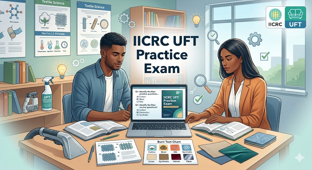 IICRC Upholstery and Fabric Cleaning Technician (UFT) Practice Exam Banner