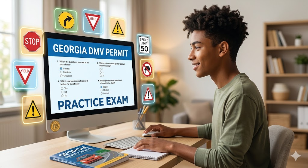 Georgia DMV Permit Practice Test Banner