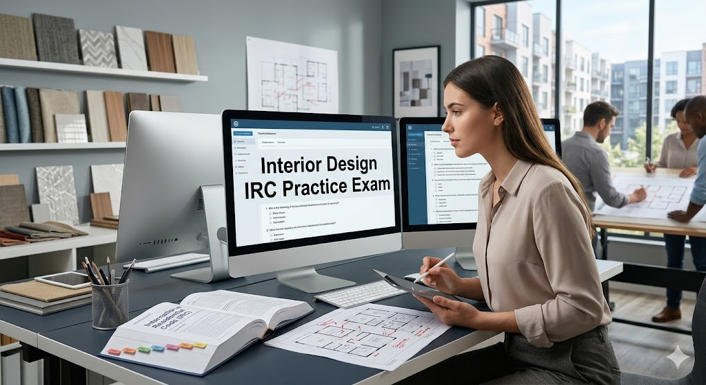 Interior Design IRC Practice Practice Test Banner