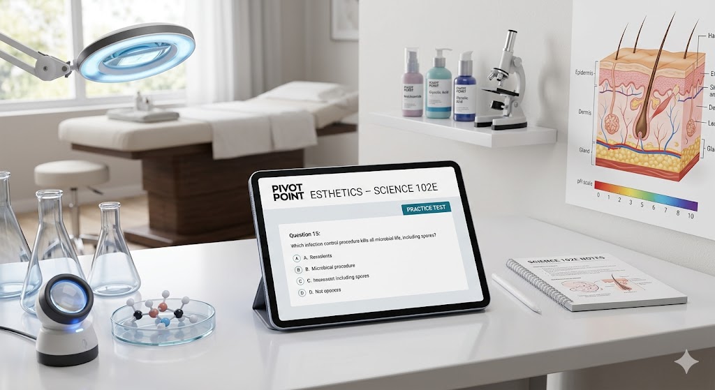 Pivot Point Esthetics – Science 102E Practice Test Banner