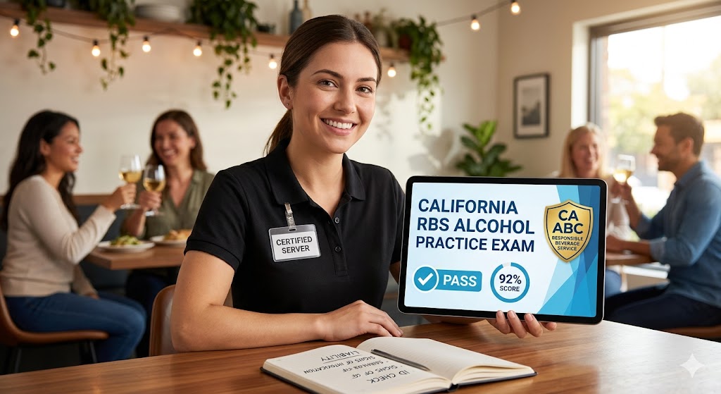 California Responsible Beverage Service (RBS) Alcohol Practice Exam Banner
