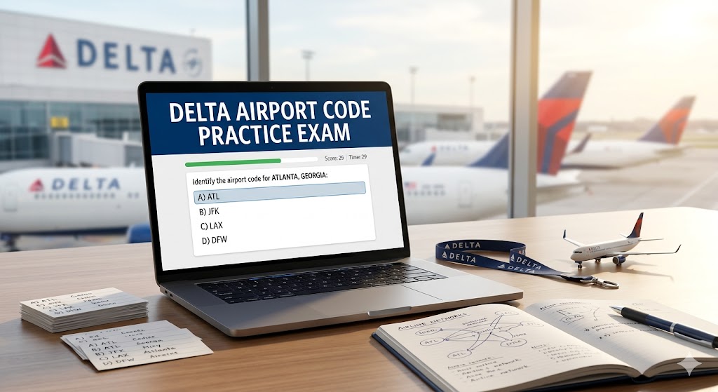 Delta Airport Code Practice Test Banner