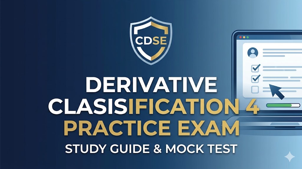 Derivative Classification 4 Practice Test Banner