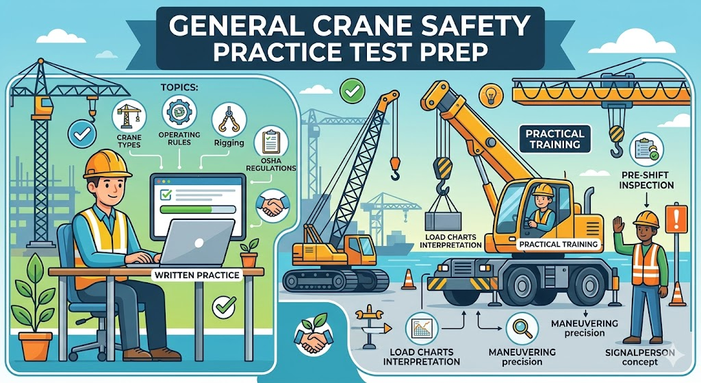 General Crane Safety Practice Test Banner