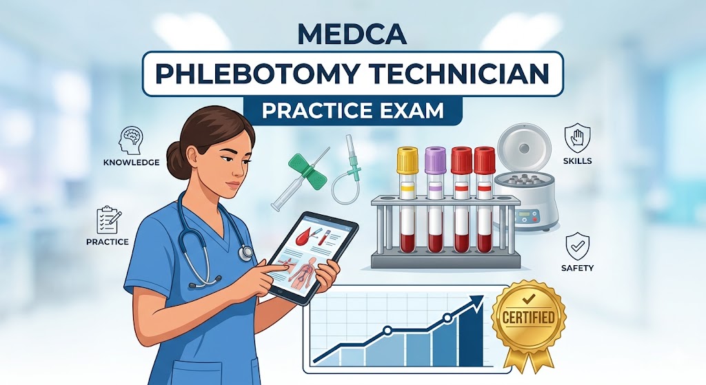 MedCa Phlebotomy Technician Practice Exam Banner