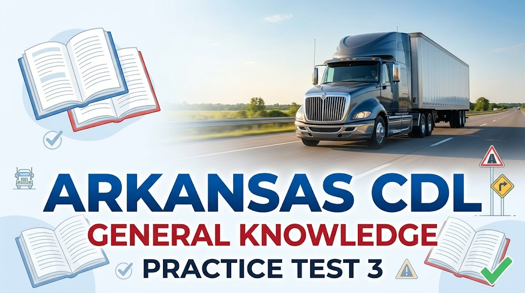 Arkansas CDL General Knowledge Practice Test 3 Banner