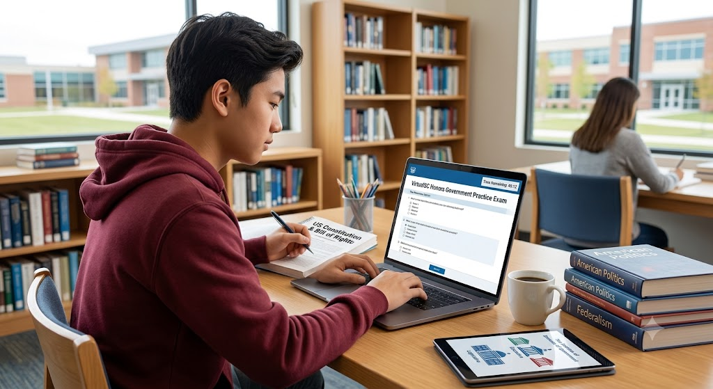VirtualSC Honors Government Practice Exam Banner