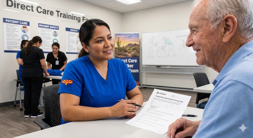 Arizona Direct Care Worker Practice Exam Banner