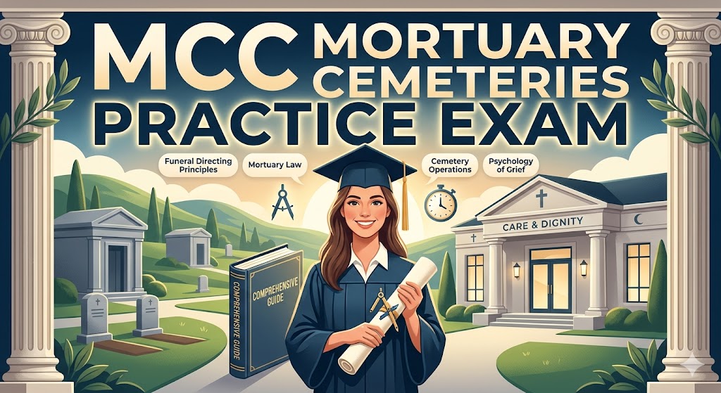 MCC Mortuary Cemeteries Practice Test Banner
