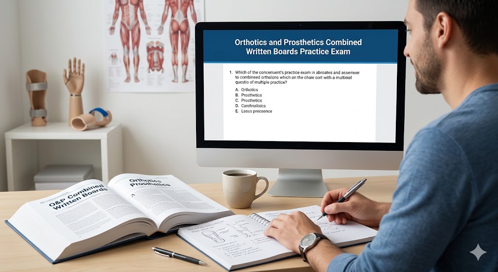 Orthotics and Prosthetics Combined Written Boards Practice Exam Banner