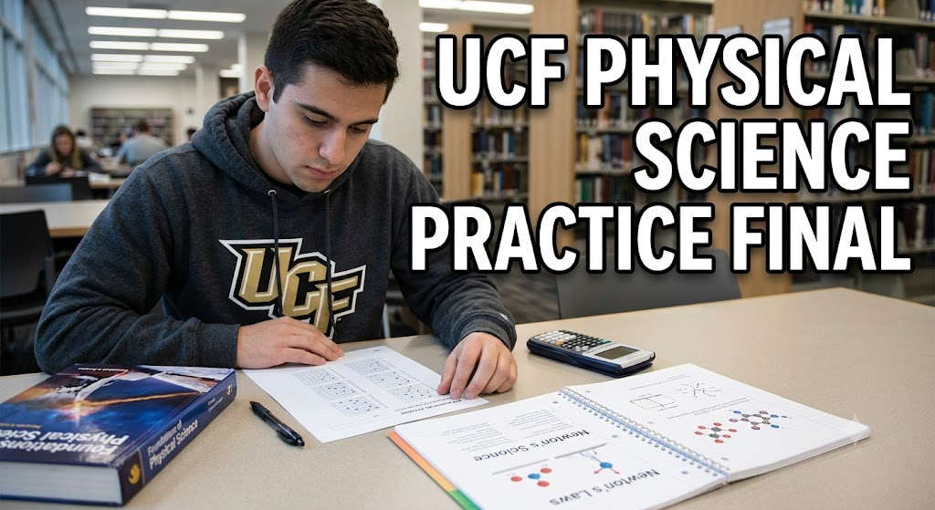 University of Central Florida (UCF) PSC1121 Physical Science Final Practice Exam Banner