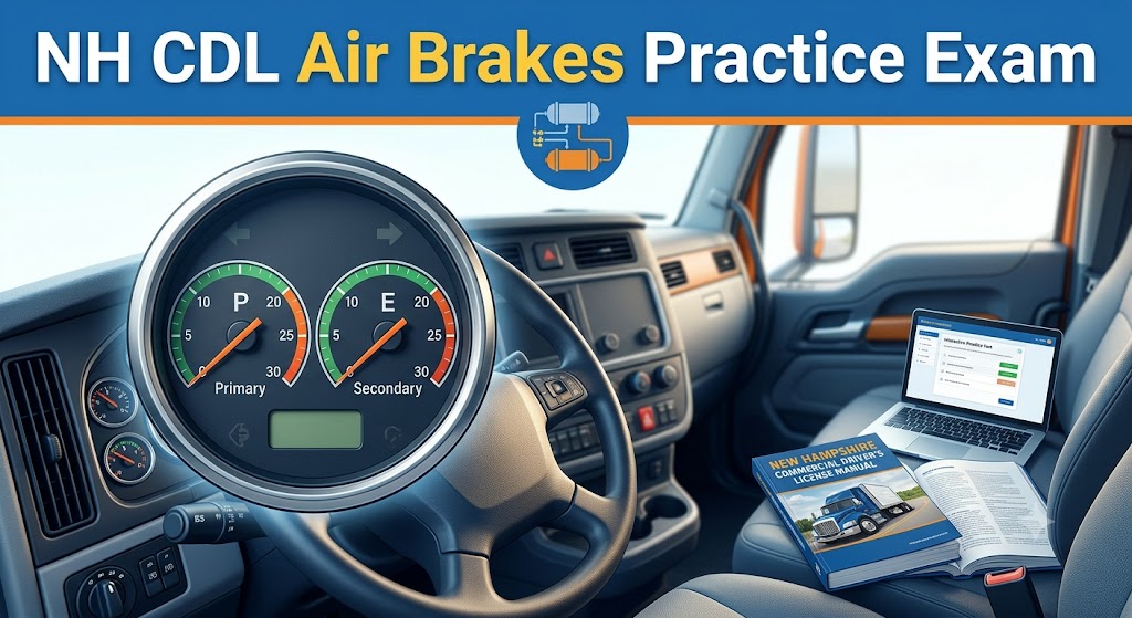 New Hampshire CDL Air Brakes Practice Test Banner