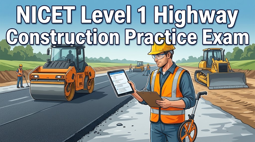 NICET Level 1 Highway Construction Practice Exam Banner
