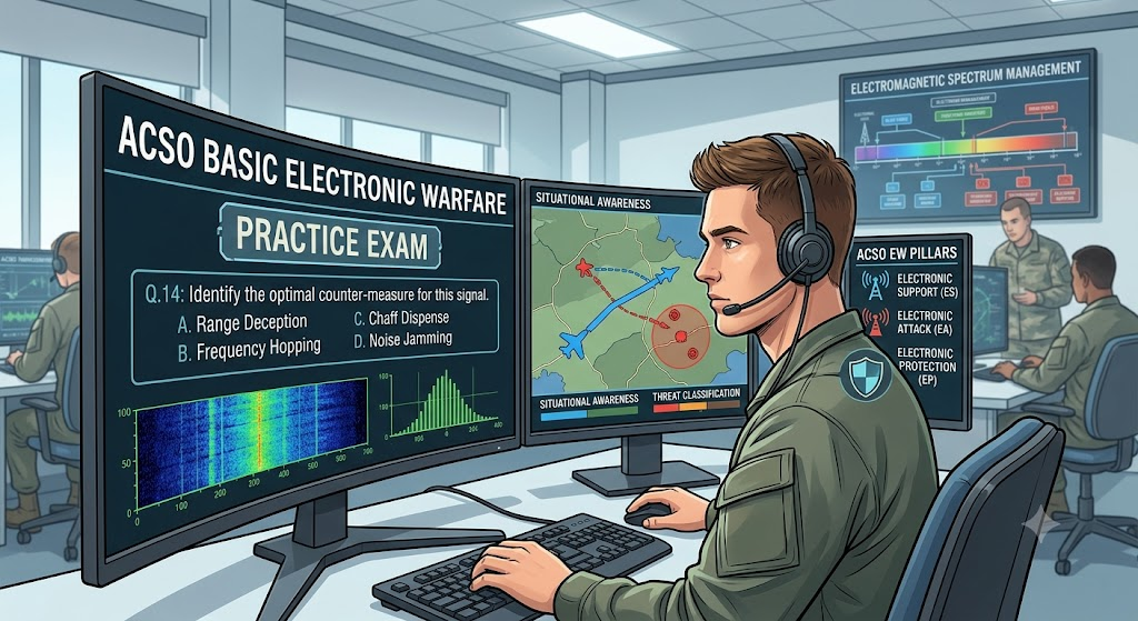 ACSO Basic Electronic Warfare Practice Test Banner