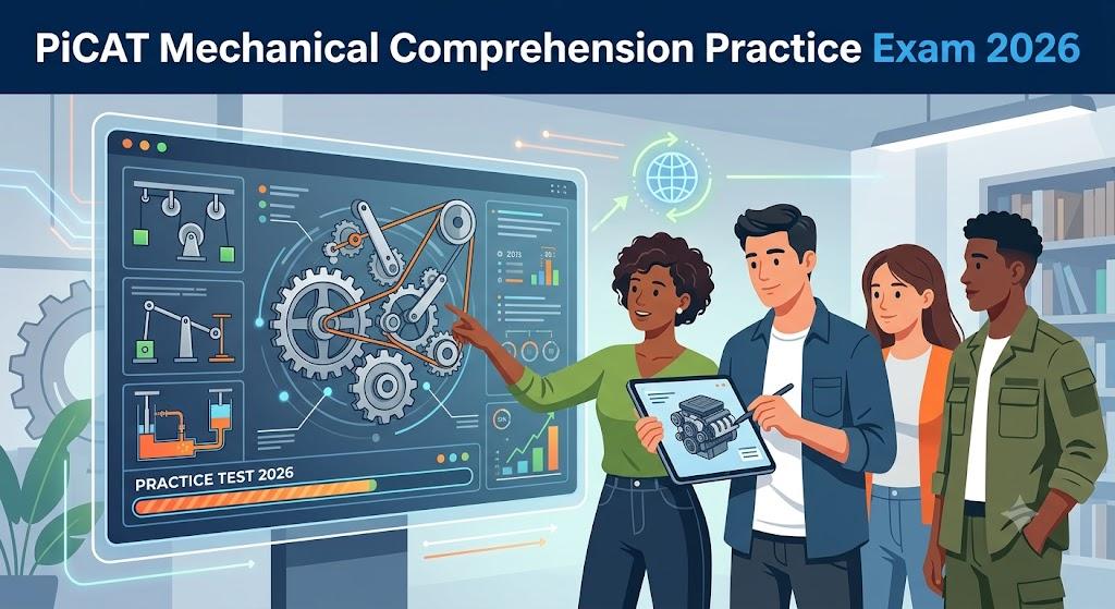 PiCAT Mechanical Comprehension Practice Test 2026 Banner