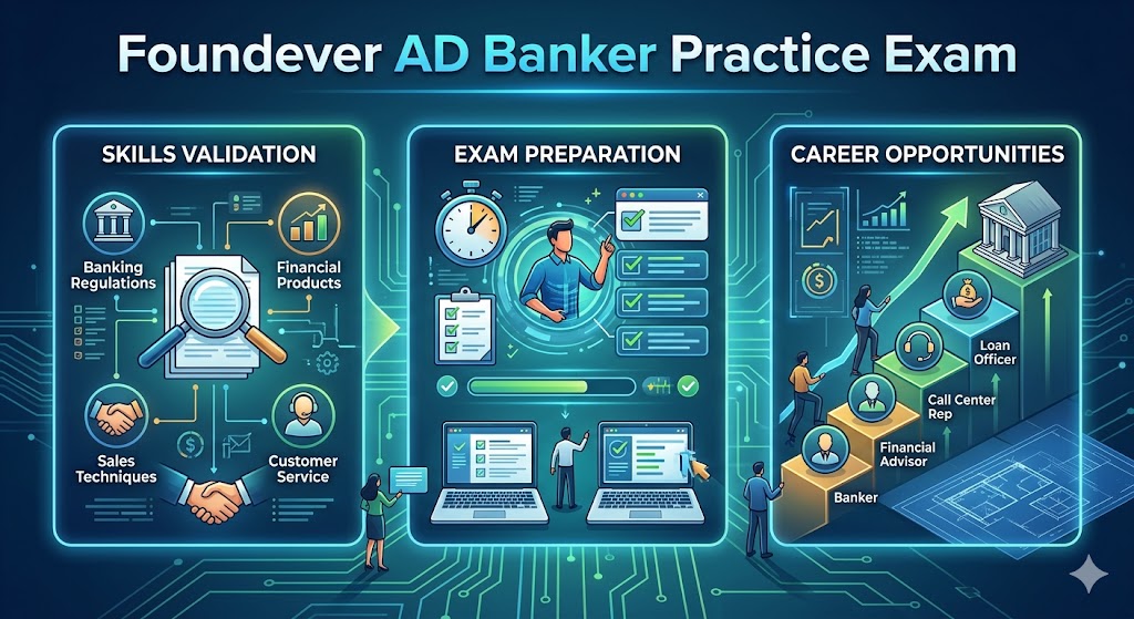 Foundever AD Banker Practice Exam Banner