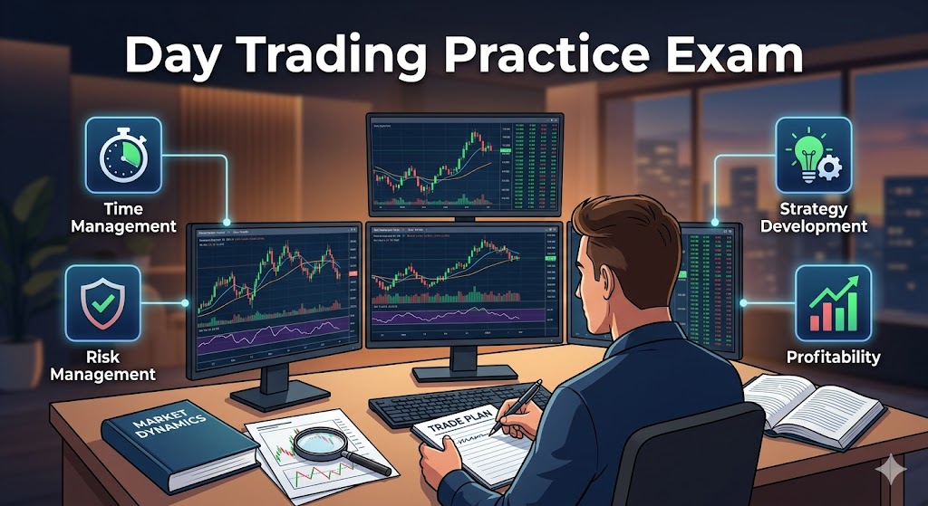 Day Trading Practice Test Banner
