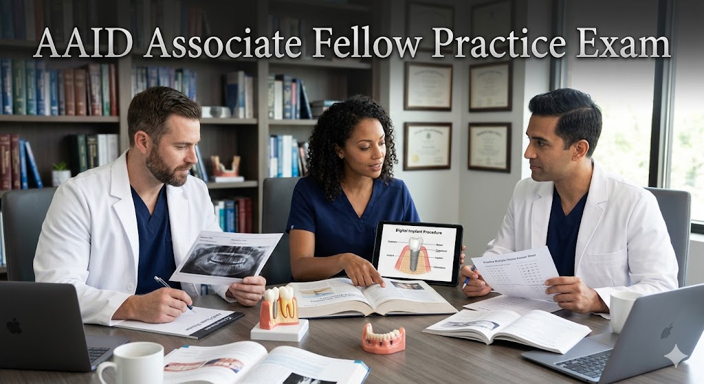 AAID Associate Fellow Practice Exam Banner