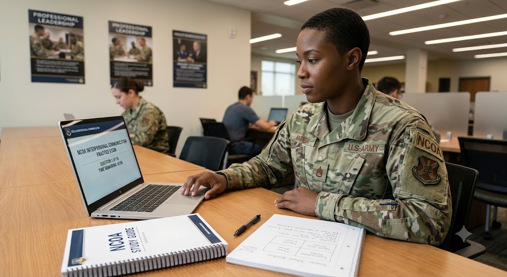 NCOA Interpersonal Communication Practice Exam Banner