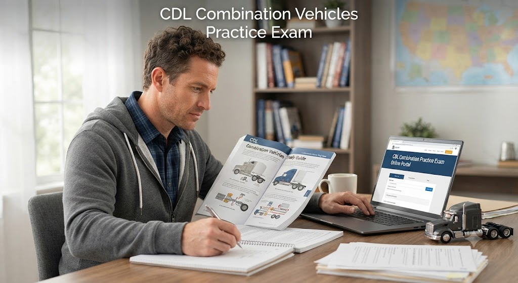 CDL Vehicle Combination Practice Test Banner