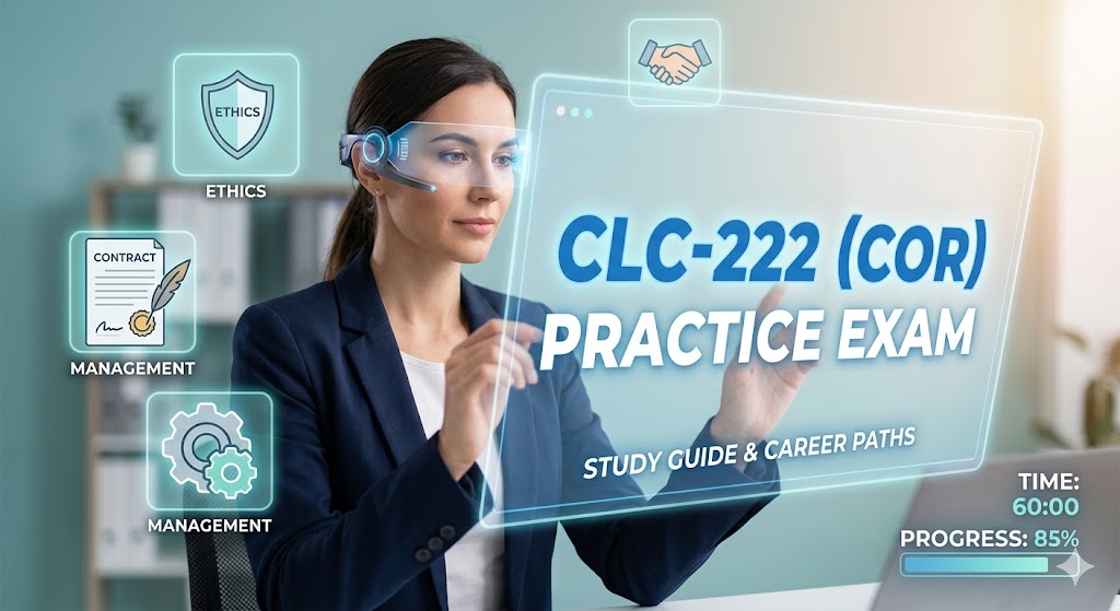 CLC-222 Contracting Officers Representative (COR) Practice Exam Banner