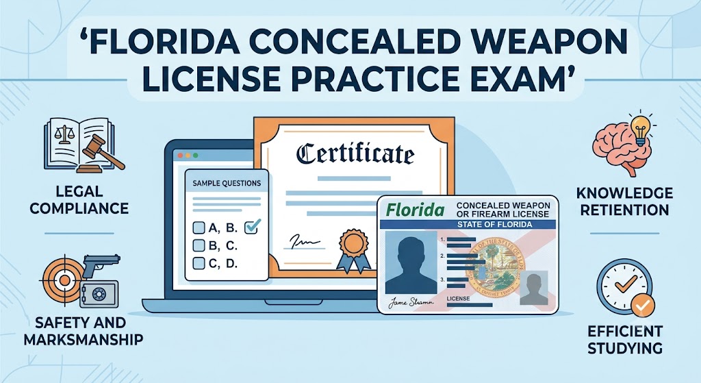 Florida Concealed Weapon or Firearm License (CWFL) Practice Exam Banner