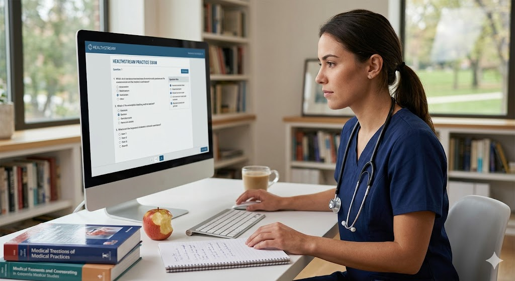 HealthStream Practice Test Banner