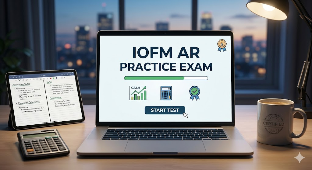 IOFM Accounts Receivable Practice Exam Banner