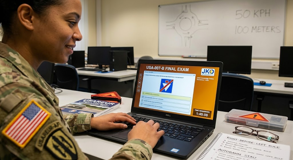 U.S. Forces Driver's Training Program for Europe [USA-007-B] Practice Exam Banner