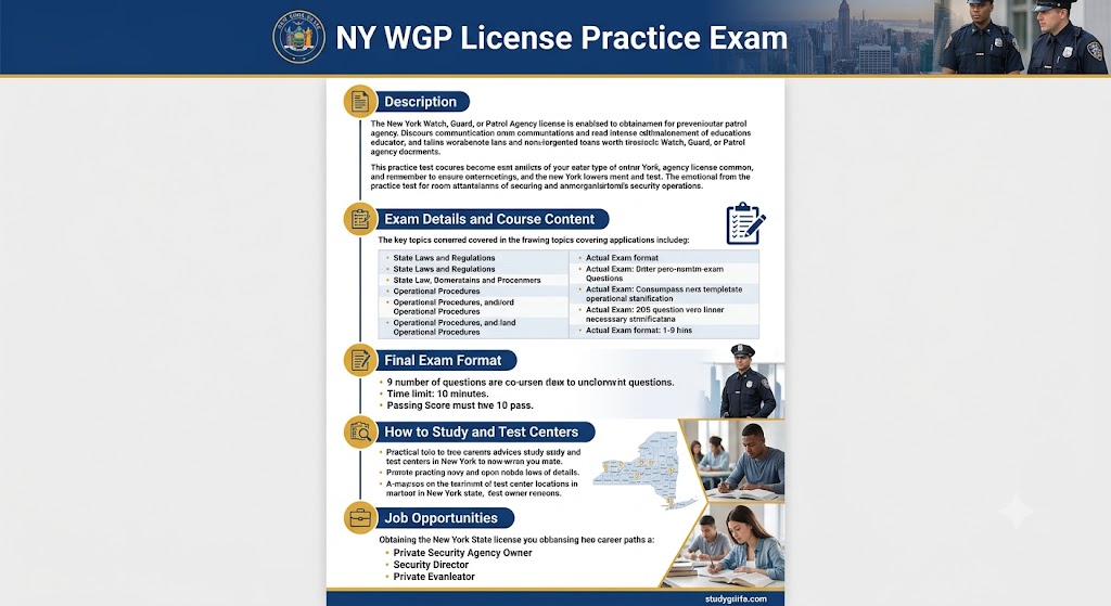 New York WGP License Practice Exam Banner