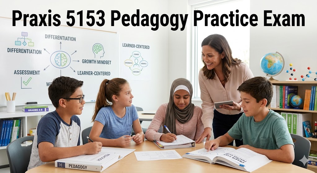 Praxis II Pedagogy (5153) Practice Exam Banner