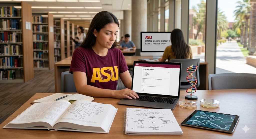 ASU BIO182 General Biology II Exam 2 Practice Exam Banner
