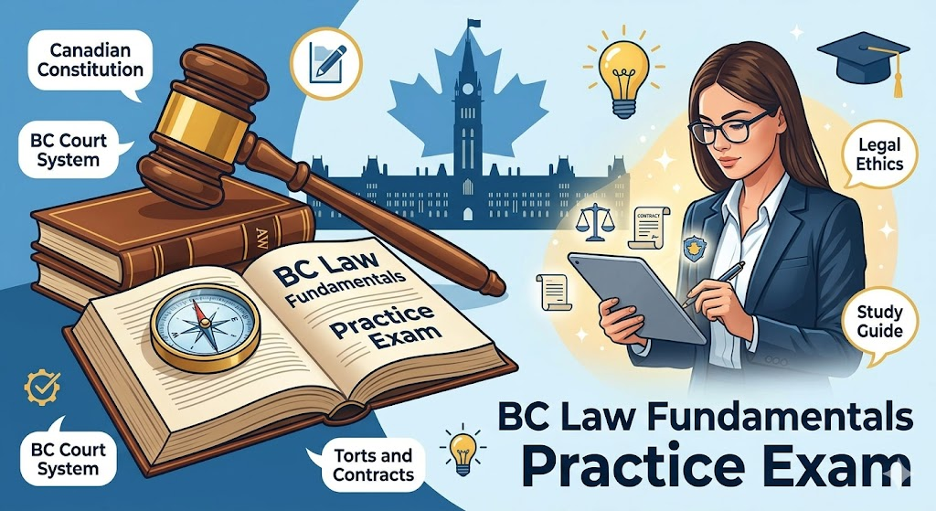 Fundamentals of Law in British Columbia Practice Exam Banner