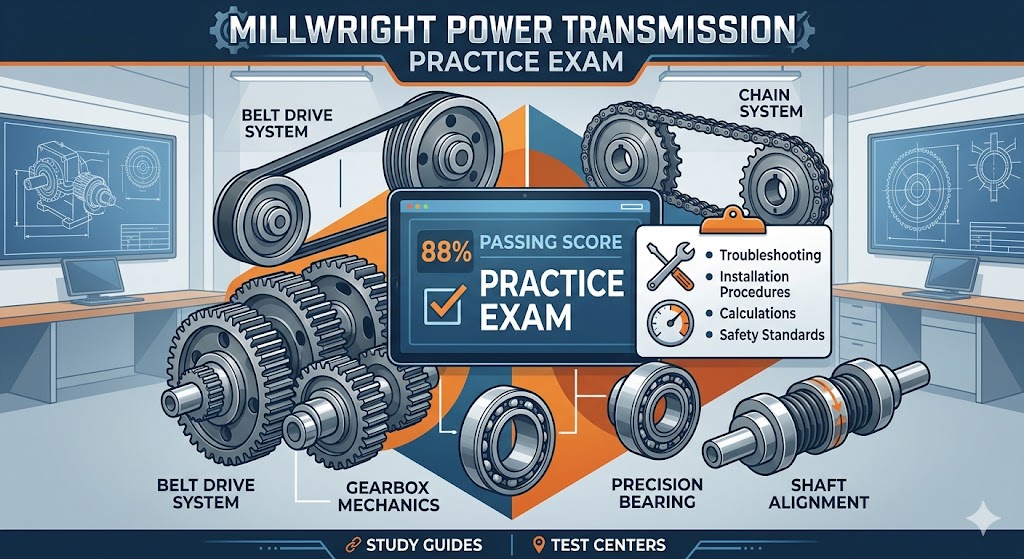Millwright Power Transmission Practice Test Banner