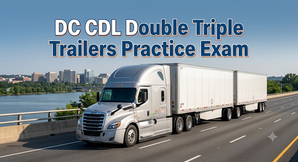 District Of Columbia CDL Double/Triple Trailers Practice Test Banner