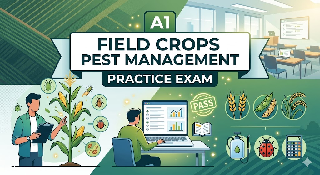 A1 Field Crops Pest Management Practice Exam Banner
