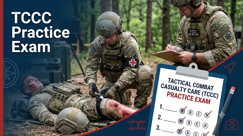 Tactical Combat Casualty Care (TCCC) Practice Test Banner