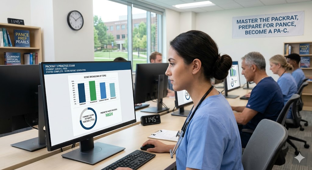 Physician Assistant Clinical Knowledge Rating and Assessment Tool (PACKRAT) 3 Practice Exam Banner