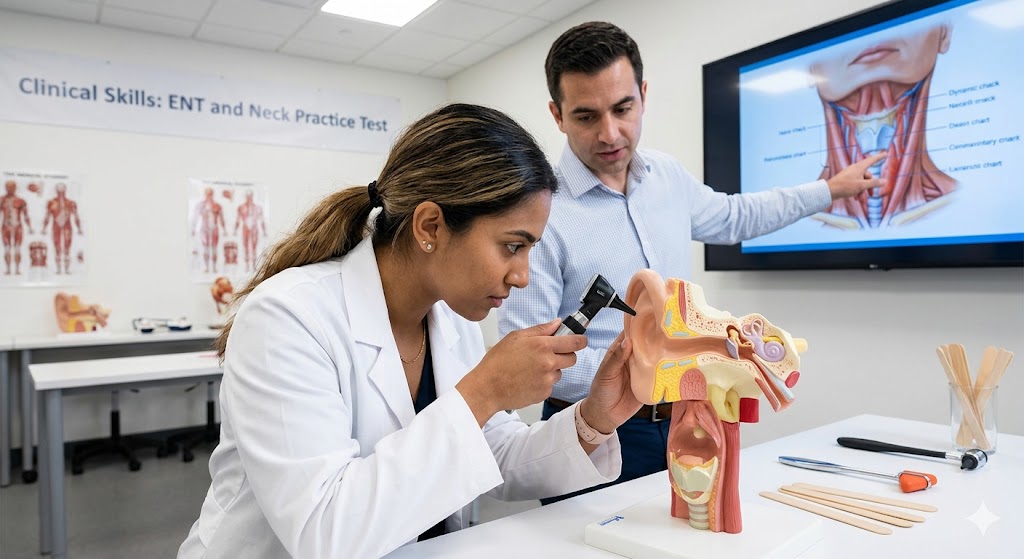 Clinical Skills ENT and Neck Practice Test Banner