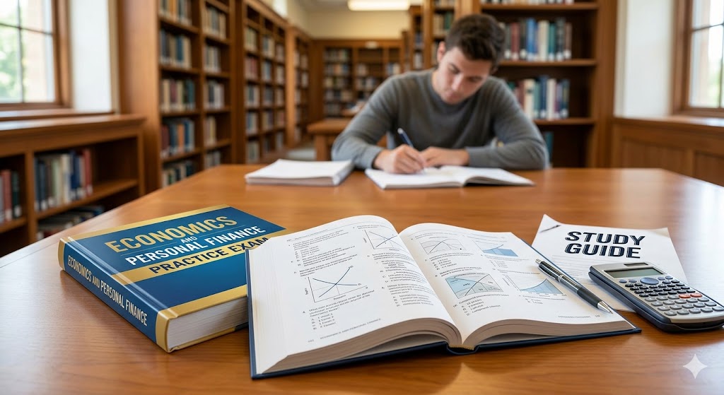 Economics and Personal Finance Practice Exam Banner