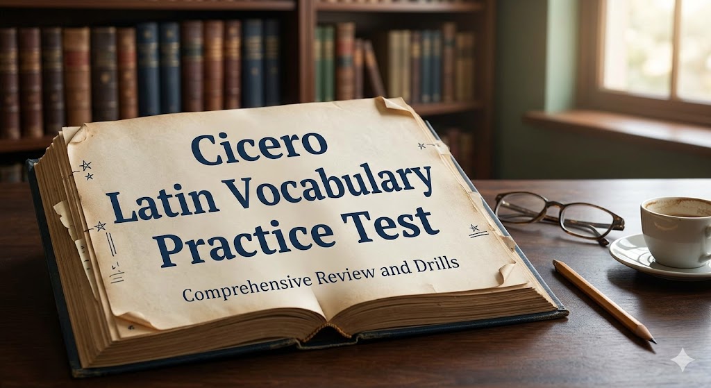 Cicero Latin Vocabulary Practice Test Banner