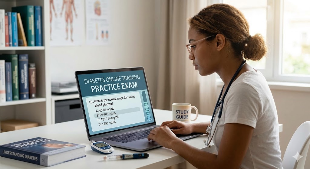 Diabetes Online Training Practice Test Banner