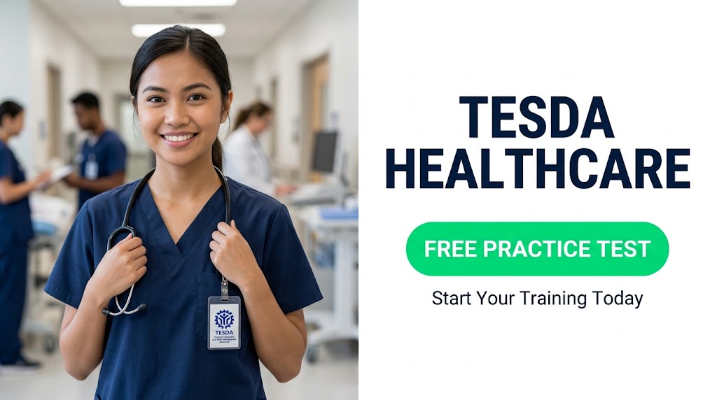 TESDA Healthcare Practice Test & Exam Prep | Philippines Banner