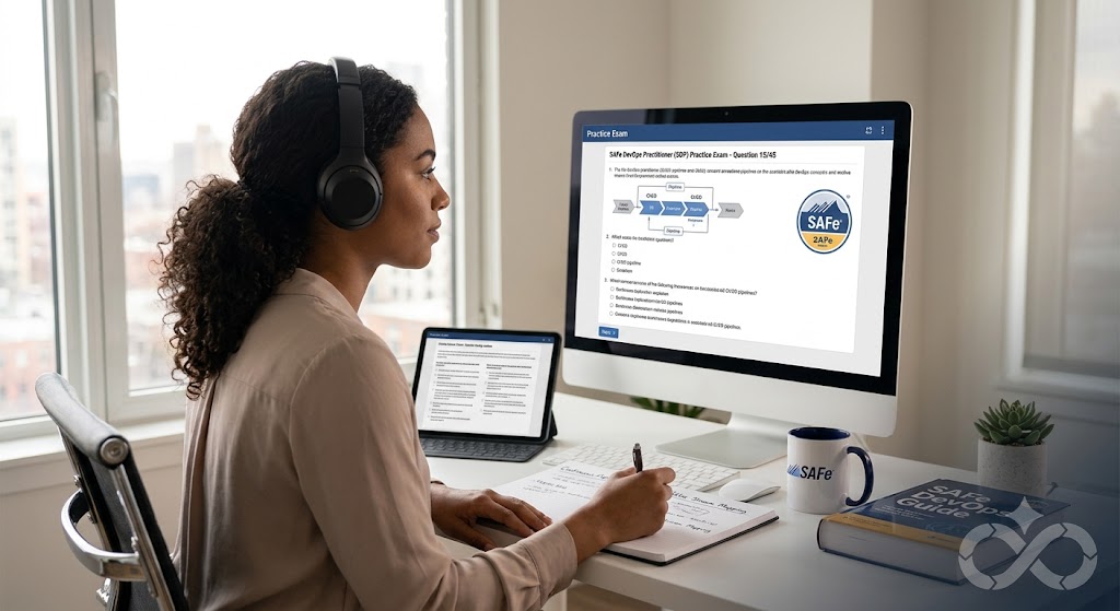 SAFE DevOps Practitioner (SDP) Practice Exam Banner