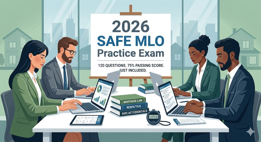 SAFE MLO Exam Prep 2026 | Practice Test Questions and Answers Banner