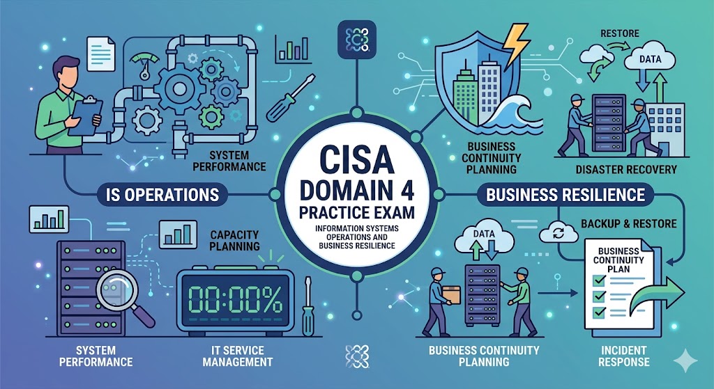 CISA Domain 4 Practice Exam Banner