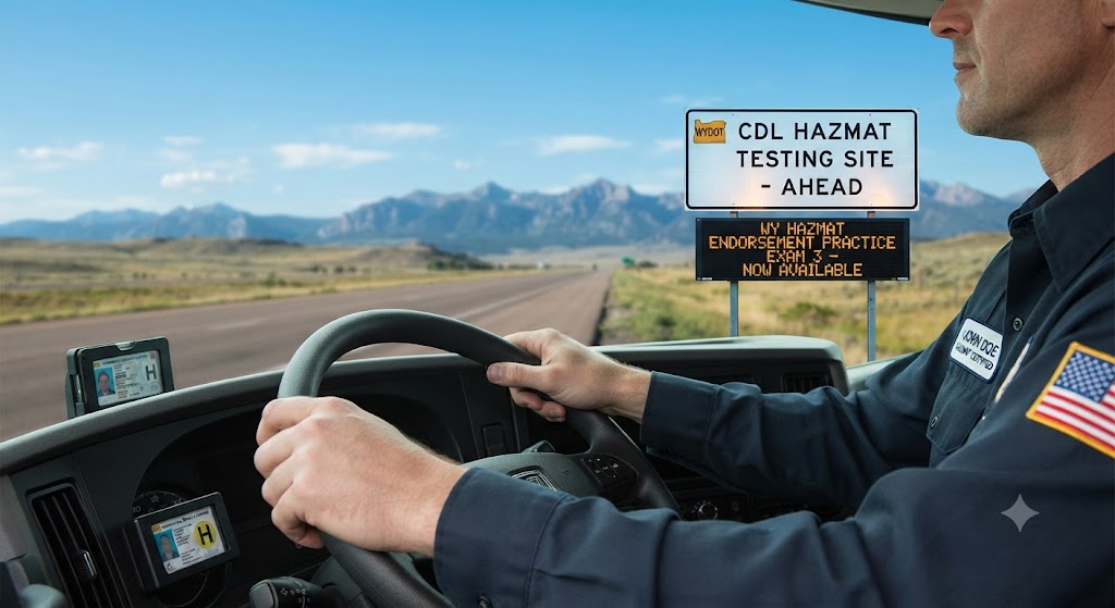 Wyoming CDL Hazmat Practice Test 3 Banner