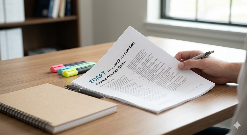 EDAPT Altered Hepatobiliary Function Practice Exam Banner