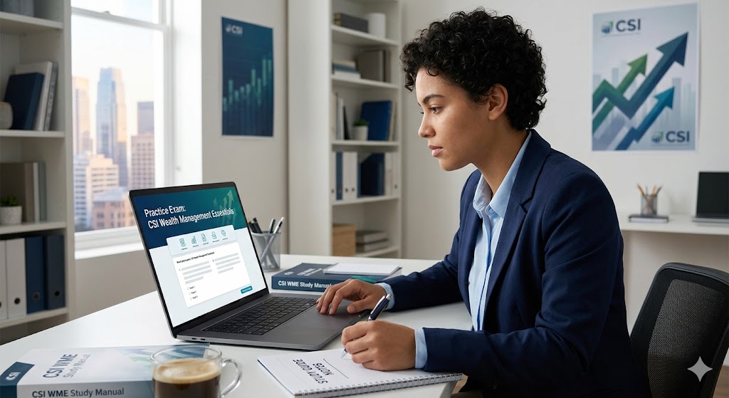 CSI Wealth Management Essentials (WME) Practice Exam Banner