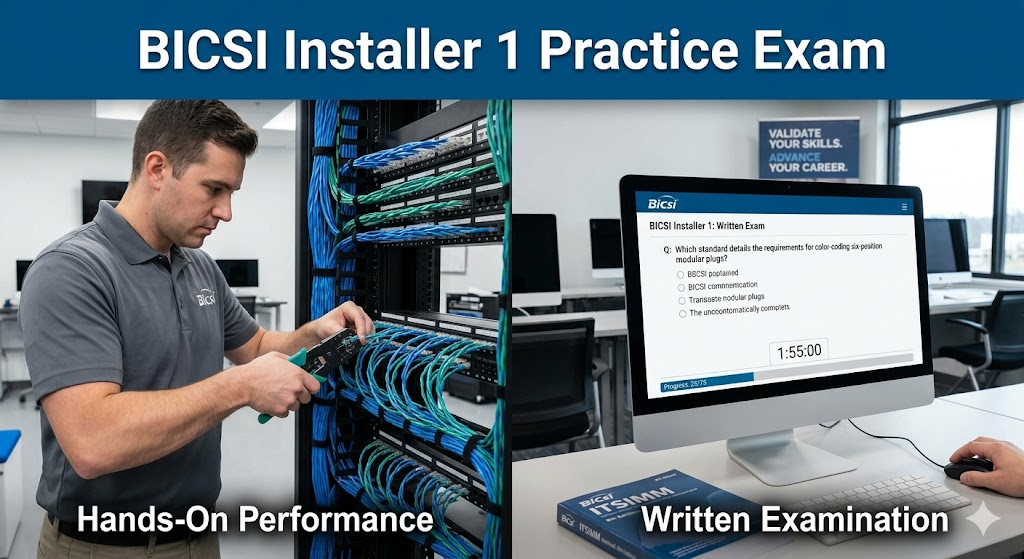 BICSI Installer 1 Practice Exam Banner